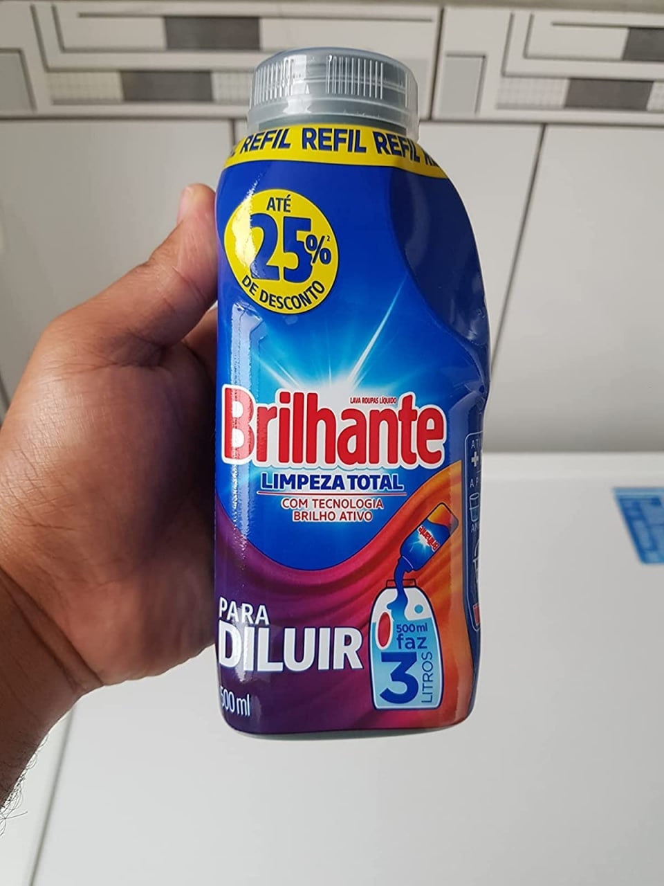 Sabão Líquido Para Diluir Brilhante Limpeza Total 500ml na Amazon