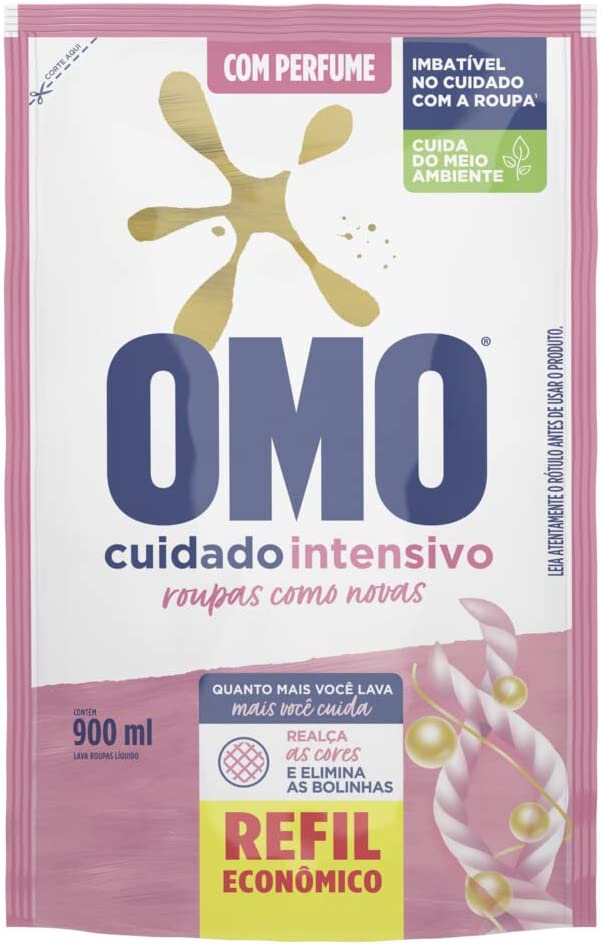 Sabão Liquido Refil Omo Cuidado Intensivo – 900ml na Amazon