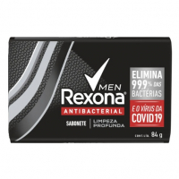 Sabonete Barra Rexona Men Antibacterial Limpeza Profunda 84g na Pague Menos