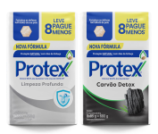 Sabonete em Barra Antibacteriano Protex Limpeza Profunda 8 un de 85g na Amazon