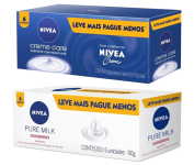 Sabonete em Barra NIVEA Creme Care Promo 6 un. 90g na Amazon