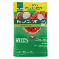 Sabonete Em Barra Palmolive Naturals Hidratação Refrescante Melancia & Lichia 8x85g na Amazon