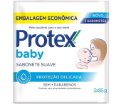 Sabonete Em Barra Para Bebê Protex Baby Delicate Care 85g – 3 Unidades na Amazon
