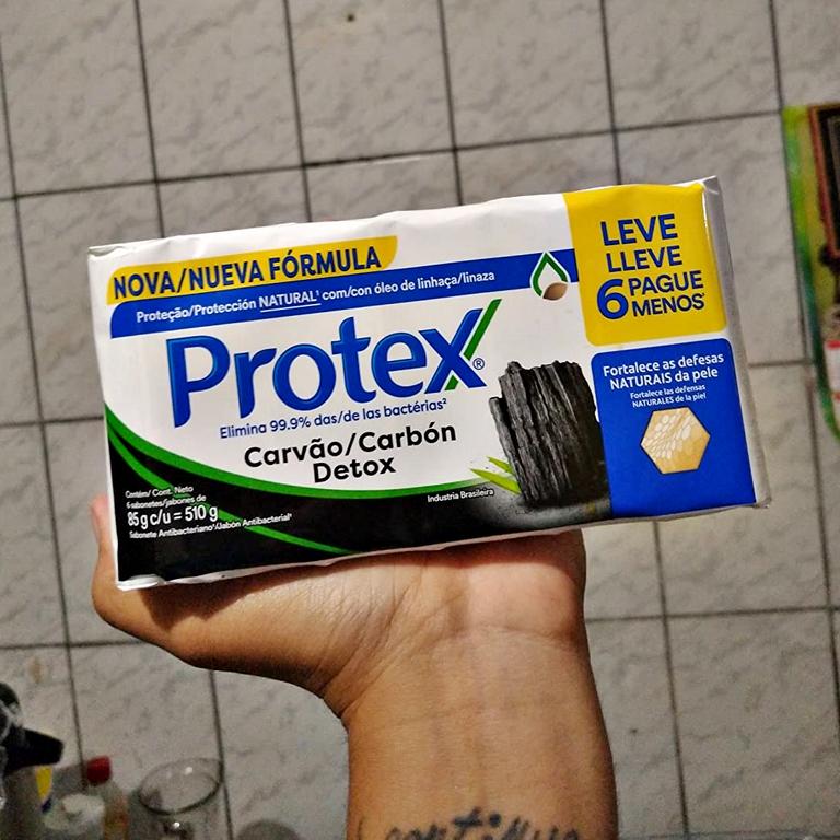 Sabonete em Barra Protex Carvão Detox 6 unid Promo Leve Mais Pague Menos na Amazon