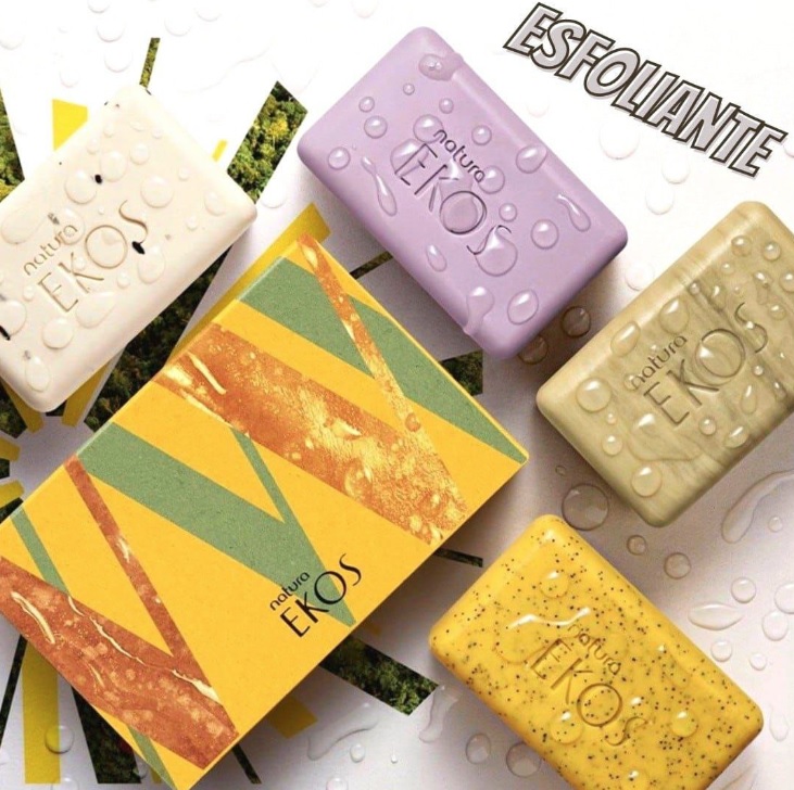 Sabonete em Barra Puro Vegetal Ekos Cremoso e Esfoliante – 4 un. de 100 g cada na Natura