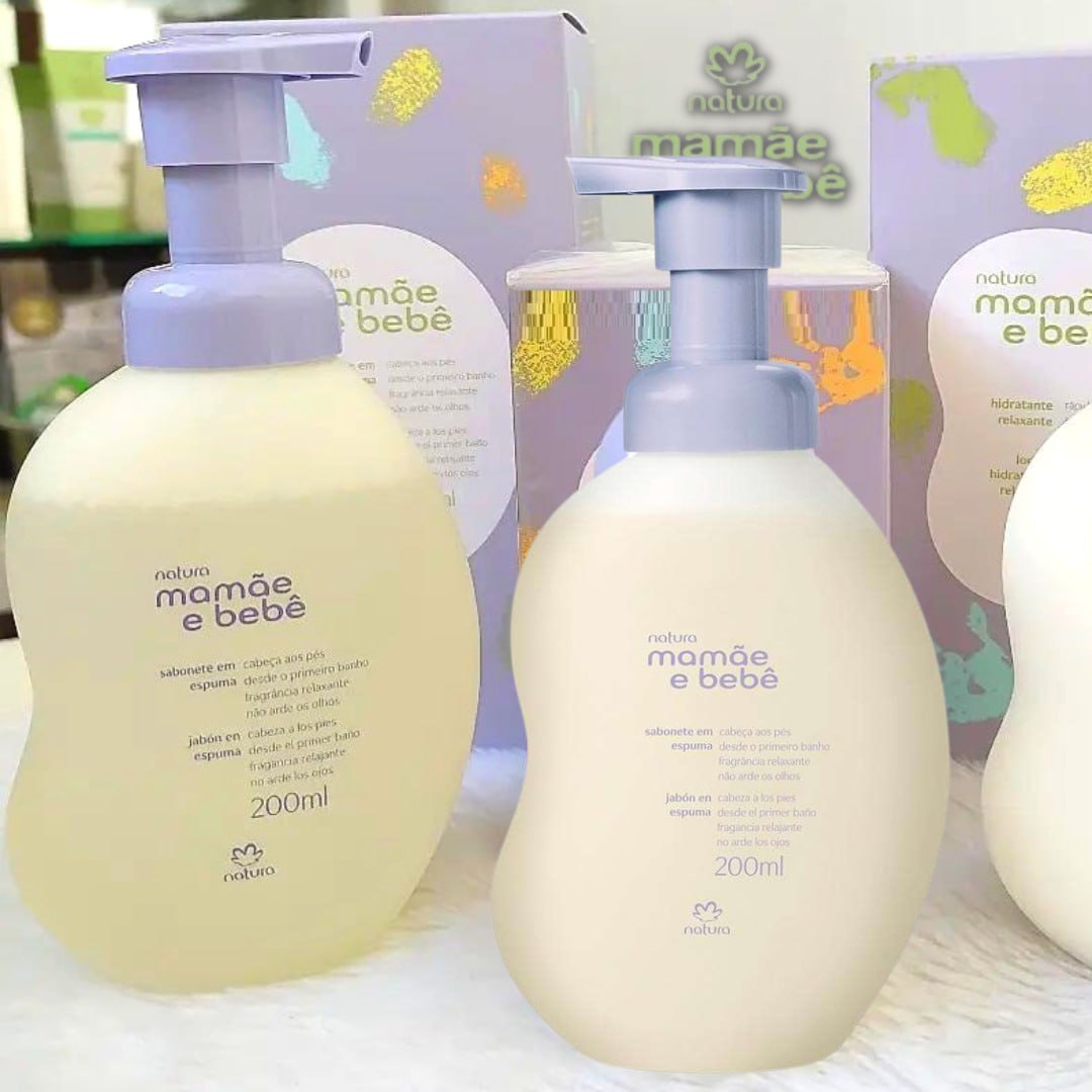 Sabonete em Espuma Relaxante Mamãe e Bebê na Natura