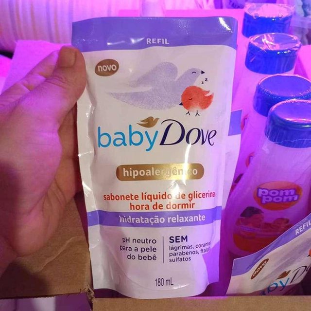 Sabonete Líquido de Glicerina Hidratação Relaxante Dove Baby Hora de Dormir Sachê 180ml Refil, Baby Dove na Amazon