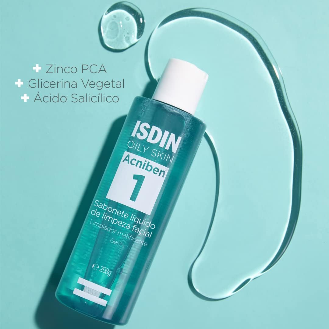 Sabonete Líquido Facial ISDIN Acniben – 208g na Amazon