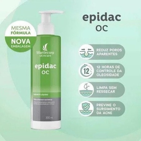 Sabonete Líquido Facial Mantecorp Skincare Epidac OC na Magazine Luiza