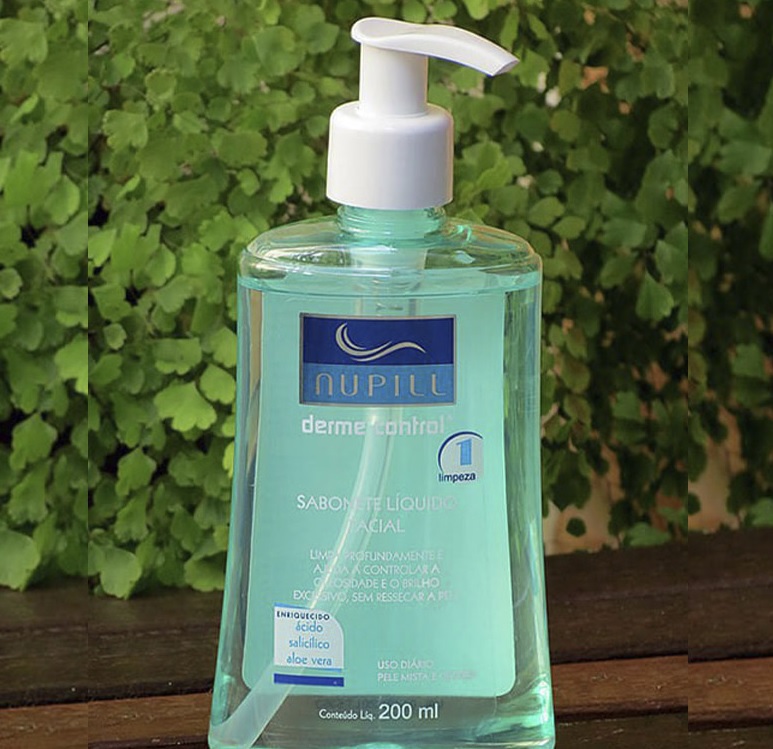 Sabonete Liquido Facial Nupill Derme Control 200Ml, Nupill, Verde na Amazon