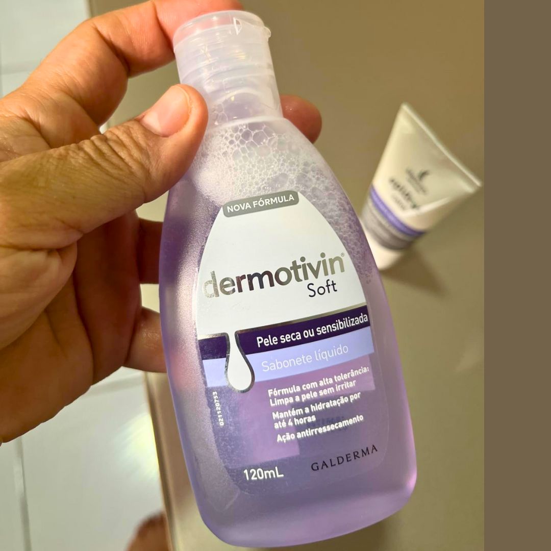 Sabonete Líquido Facial Pele Seca Ou Sensibilizada Dermotivin Soft 120mL na Amazon