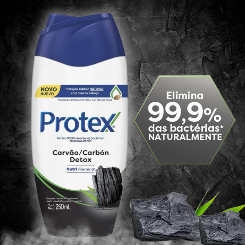 Sabonete Líquido Protex Carvão Detox 250ml na Amazon