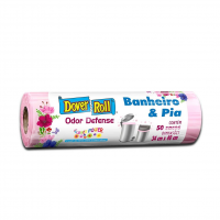 Saco Para Lixo Odor Defense Banheiro & Pia Rosa Flower Power Rolo Com 50 Sacos na Amazon
