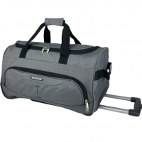 Sacola Bolsa Mala De Viagem Média Rockefeller Center De Poliéster Com 2 Rodas Fixas na Amazon