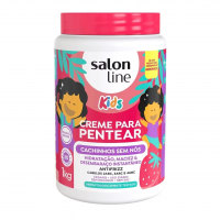 Salon Line, Creme De Pentear Kids, Cachinhos Sem Nós, Vegano - Para Cabelos Ondulados, Cacheados E Crespos, 1 Kg na Amazon