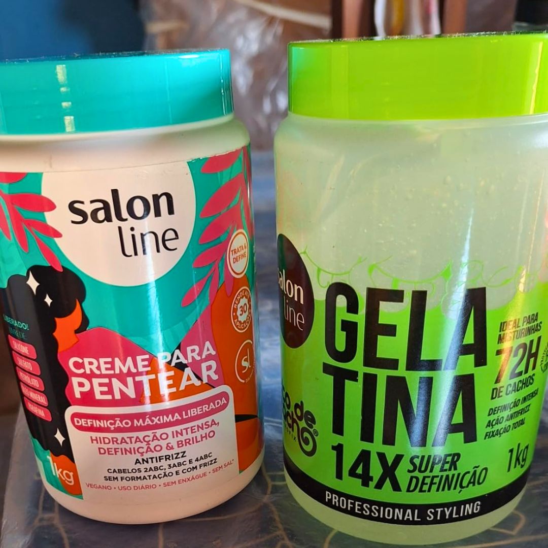 Salon Line, Kit Duplinha Perfeita, Vegano – Para Cabelos Ondulados, Cacheados e Crespos, 1 kg na Amazon