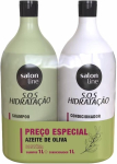 Salon Line, Kit Shampoo e Condicionador, SOS Hidratação, Azeite de Oliva, Vegano – Cabelos Ondulados, Cacheados e Crespos, 1 L cada na Amazon