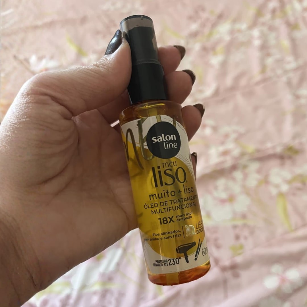 Salon Line, Óleo de Tratamento Multifuncional, Meu Liso, Muito + Liso, Vegano – Para Cabelos Lisos, 60ml na Amazon