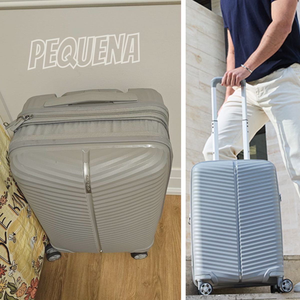 Samsonite Mala de Viagem Varro Cinza Pequena Expansível na Amazon