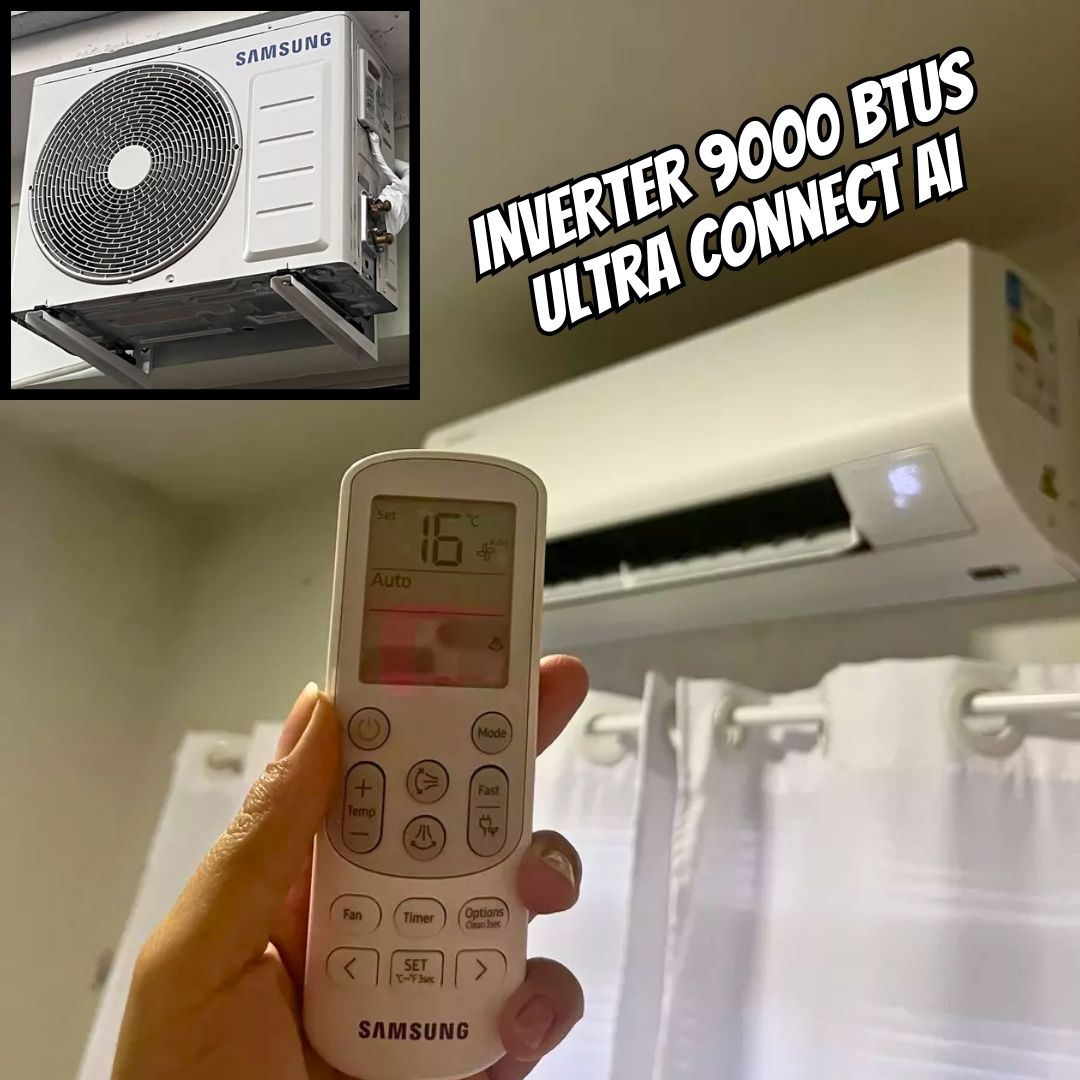 Samsung Ar-condicionado Split Digital Inverter Ultra Connect AI 9.000 BTUs Frio AR09DYFZAWKNAZ na Amazon