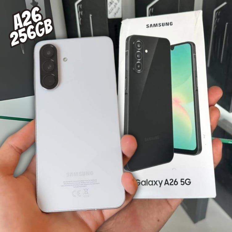 Samsung Celular Galaxy A26 5G 256GB, 8GB RAM, Câmera de 50MP, IP67, Tela Super AMOLED 6.7″, NFC na Amazon