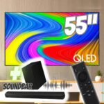 Samsung Combo Smart TV 55″ QLED 4K 55Q65D 2024 + Soundbar HW-B550/ZD na Amazon