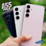 Samsung Galaxy A55 5G, Câmera Tripla Traseira de até 50MP, Selfie de 32MP, Nightography, Apagador de objetos, Design em metal e vidro, IP67, Super AMOLED 6.6″ 120Hz Vision Booster, 256GB na Amazon