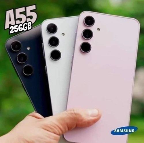 Samsung Galaxy A55 5G, Câmera Tripla Traseira de até 50MP, Selfie de 32MP, Nightography, Apagador de objetos, Design em metal e vidro, IP67, Super AMOLED 6.6″ 120Hz Vision Booster, 256GB – Azul Claro na Amazon