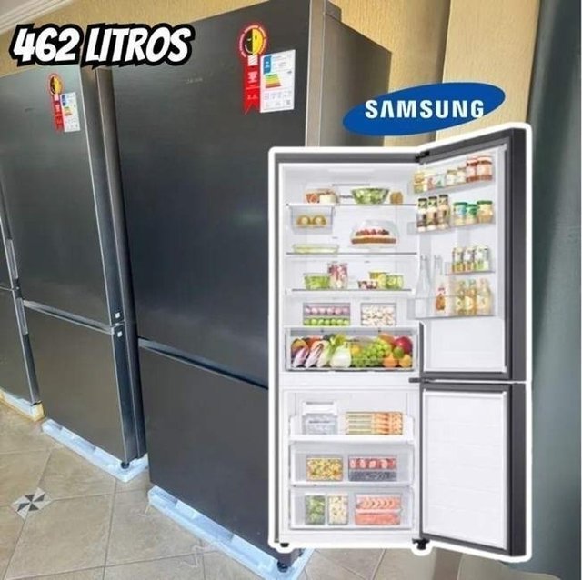 Samsung Geladeira Duplex Inverse Evolution SmartThings RB50 Black Inox 462L na Amazon