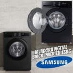 Samsung Lavadora de Roupas Digital Inverter WW13CG Black 13kg 220V na Amazon