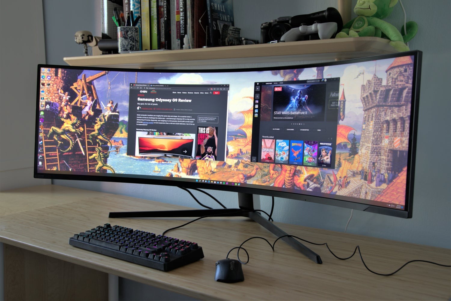 Samsung Odyssey Neo G9 49″ – Monitor Gamer Curvo Mini LED, DQHD, 240Hz, 1ms, tela super ultrawide, HDMI, Display Port, USB, G-sync, Freesync Premium Pro, com ajuste de altura, Preto na Amazon
