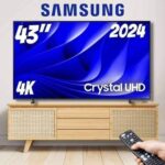 Samsung Smart TV 43″ Crystal UHD 4K 43DU8000 – Painel Dynamic Crystal Color, Gaming Hub na Amazon