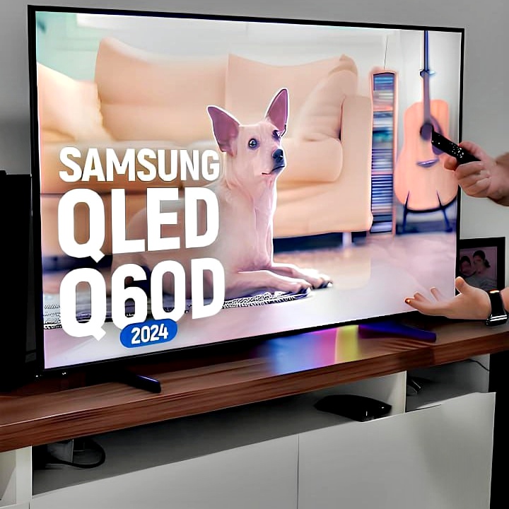 Samsung Smart TV 50 polegadas QLED 4K Q60D 2024, Modo Game, Som em Movimento, Tela sem limites, Design slim, Visual livre de cabos, Alexa built in na Casas Bahia