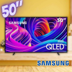 Samsung Smart TV 50″ QLED 4K 50Q60B 2022, Modo Game, Som em Movimento, Tela sem limites, Design Slim na Magazine Luiza