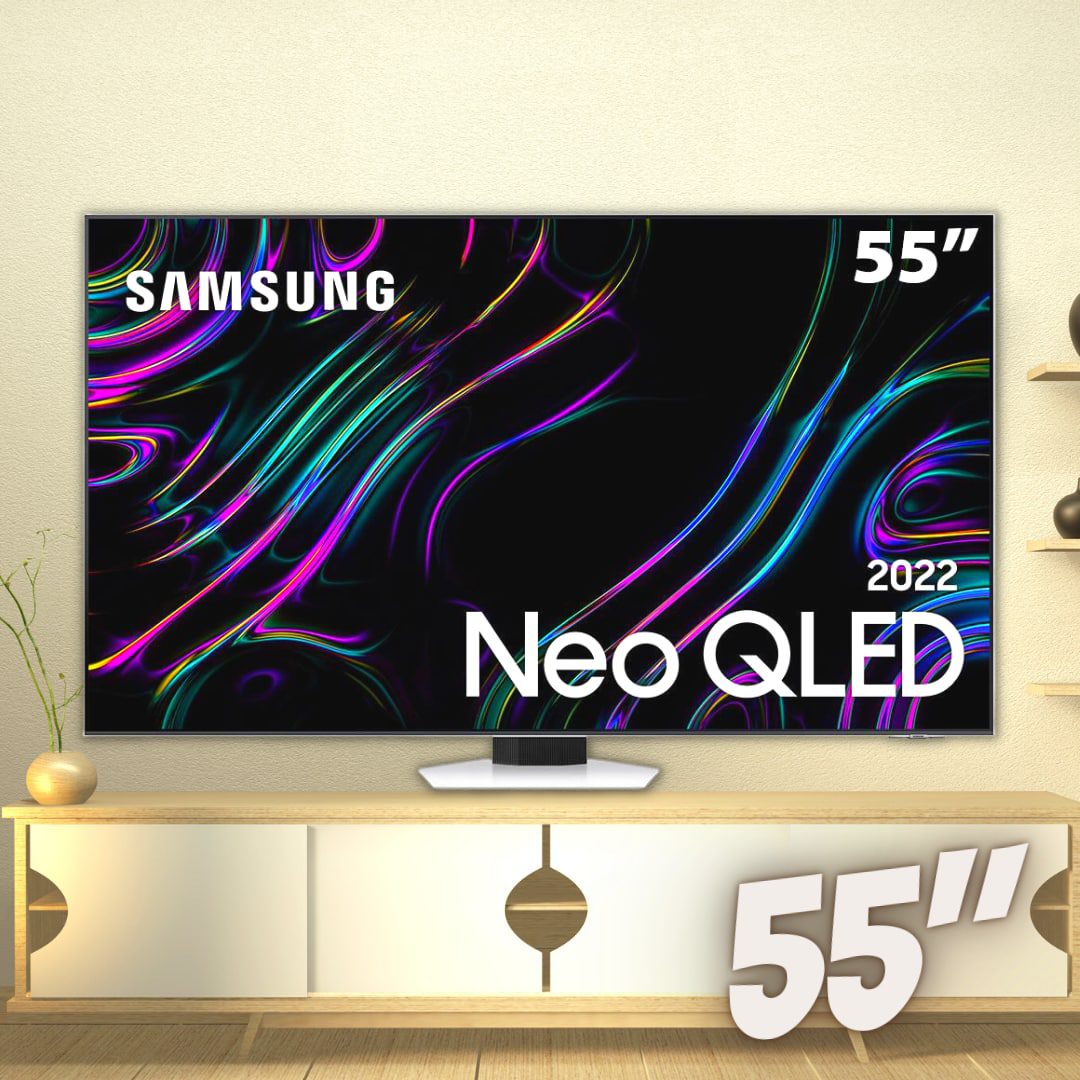 Samsung Smart TV 55″ Neo QLED 4K 55QN83B – Mini Led Painel 120hz Processador com IA Alexa Built in na Americanas