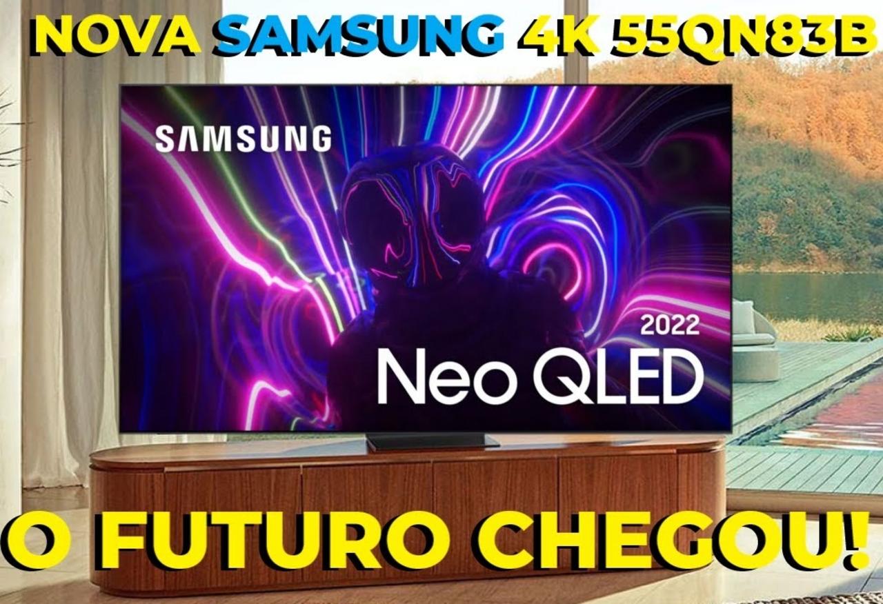 Samsung Smart TV 55″ Neo QLED 4K 55QN83B – Mini Led Painel 120hz Processador com IA Alexa Built in na Americanas