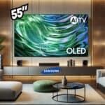 Samsung Smart TV 55" OLED 4K 55S90D - Processador com AI, Painel até 144hz na Amazon