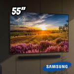 Samsung Smart TV 55″ QLED 4K 55Q60D – Tecnologia de Pontos Quânticos, Design AirSlim na Amazon