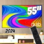 Samsung Smart TV 55" QLED 4K 55Q65D - Tecnologia de Pontos Quânticos, Design AirSlim na Amazon