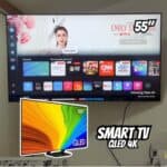 Samsung Smart TV 55" QLED 4K 55Q70D - Tecnologia de Pontos Quânticos, Upscaling 4K AI, Painel até 120Hz na Amazon
