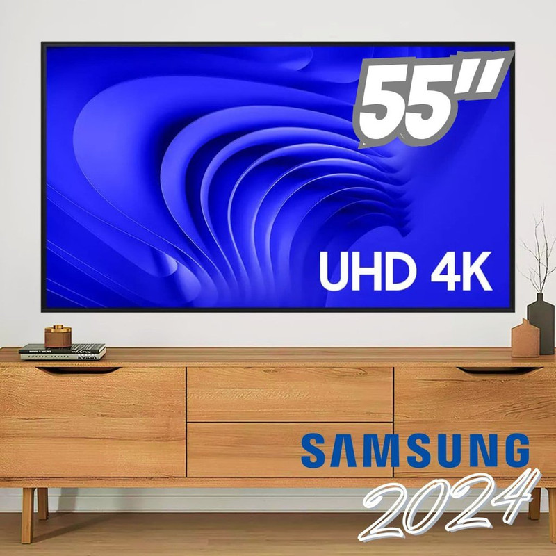 Samsung Smart TV 55″ UHD 4K 55DU7700 – Processador Crystal 4K, Gaming Hub na Amazon