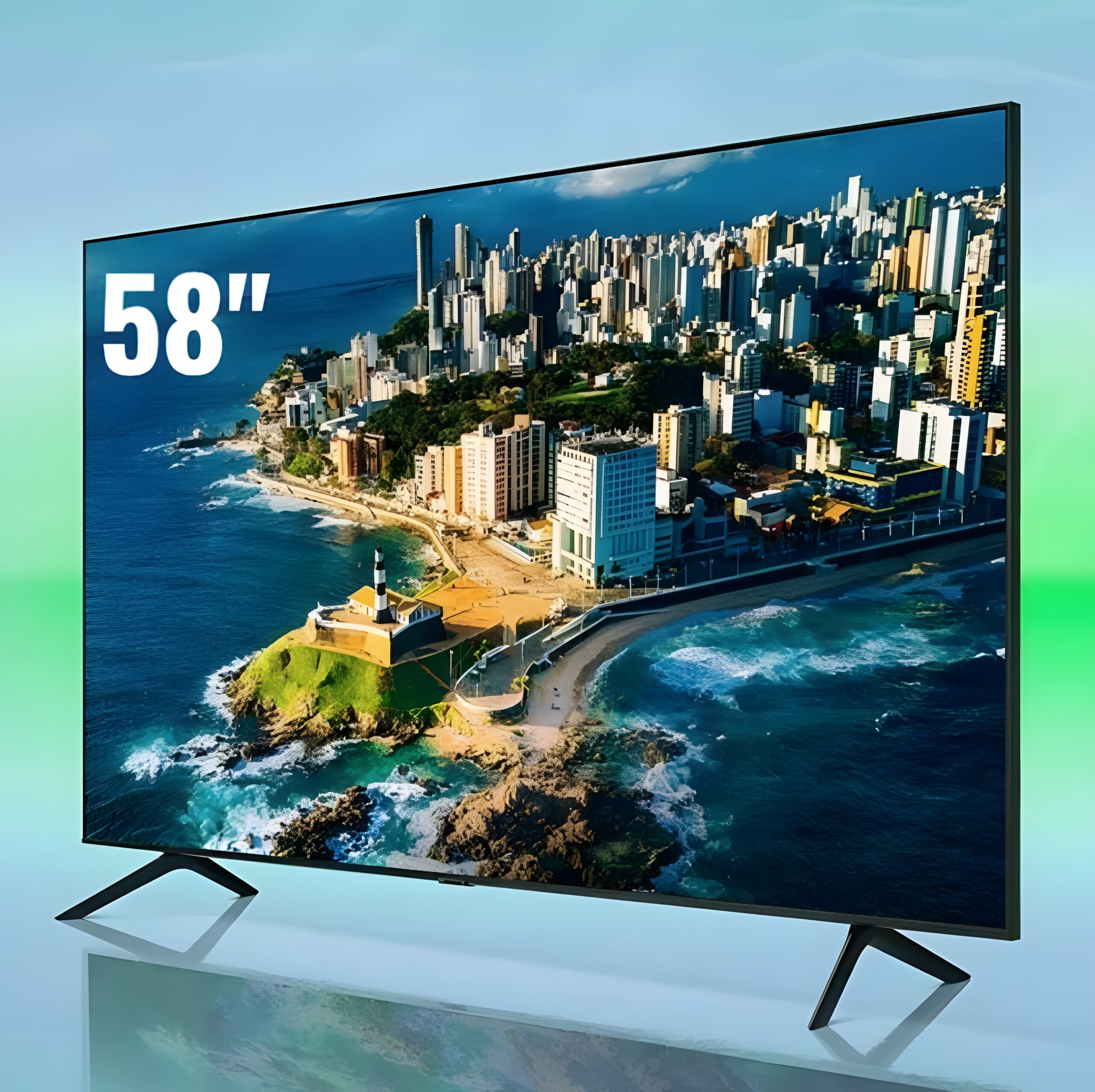 Samsung Smart TV 58″ UHD 4K 58CU7700 2023, Processador Crystal 4K, Gaming Hub, Visual Livre de Cabos na Compra Certa