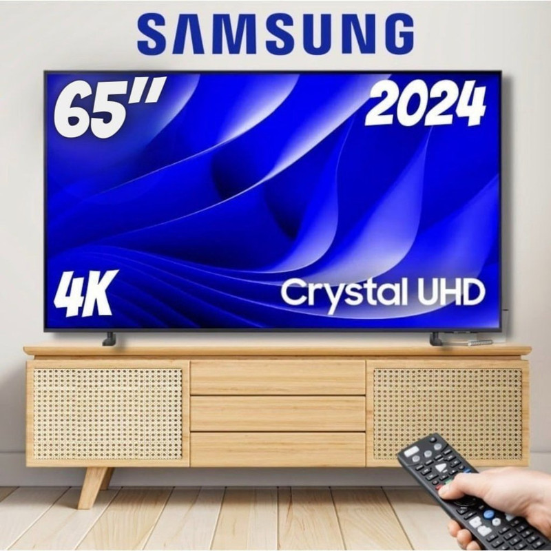 Samsung Smart TV 65″ Crystal UHD 4K 65DU8000 – Painel Dynamic Crystal Color, Gaming Hub na Amazon