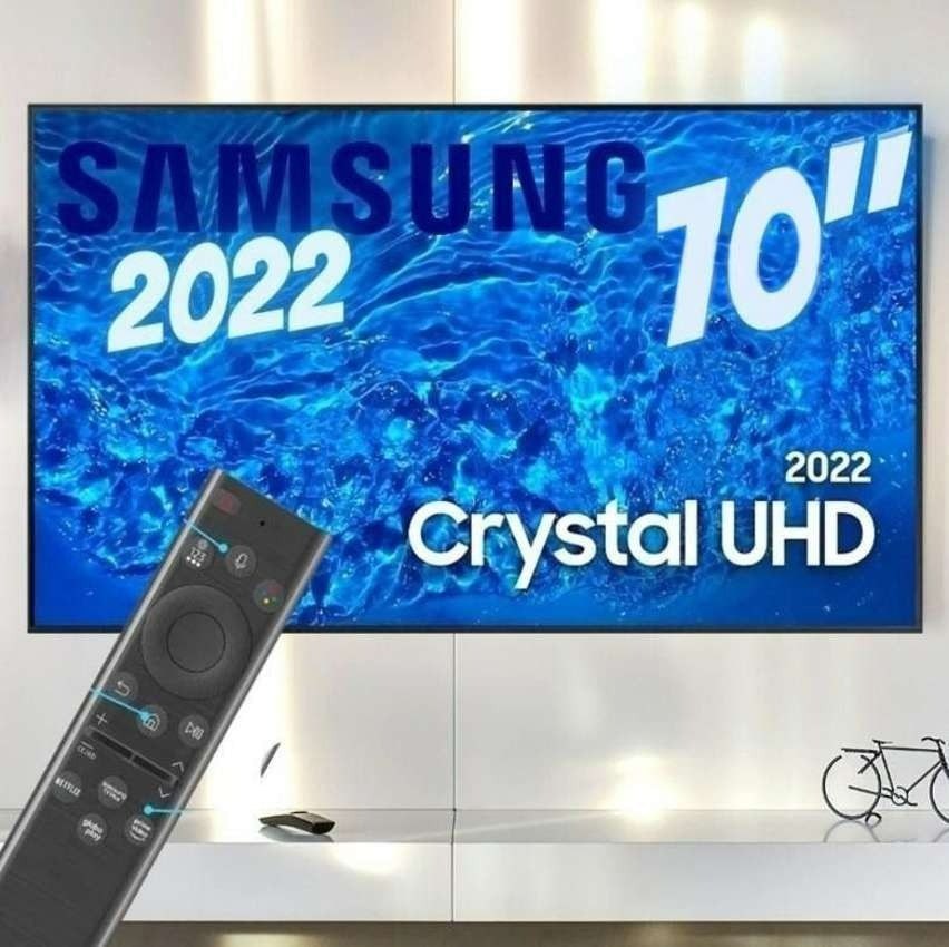 Samsung Smart TV 70 Crystal UHD 4K 70BU8000 2022, Painel Dynamic Crystal Color, Design Slim na Casas Bahia