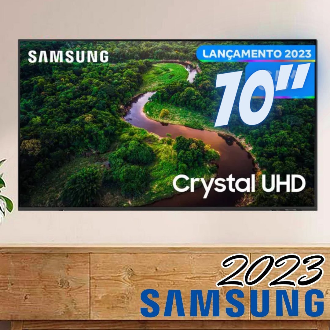 Samsung Smart TV 70″ Crystal UHD 4K 70CU8000 – UN70CU8000GXZD, 2023, Painel Dynamic Crystal Color na Casas Bahia