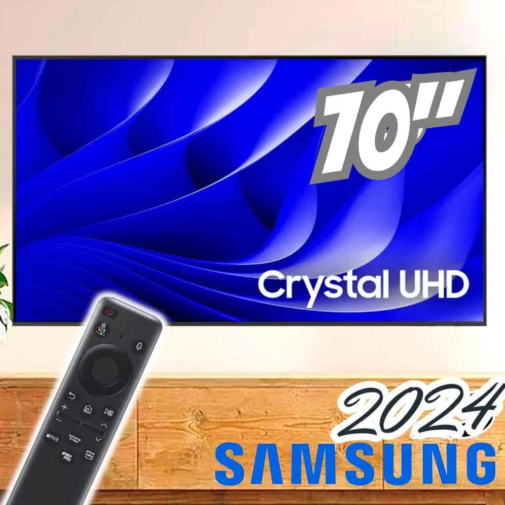 Samsung Smart TV 70" Crystal UHD 4K 70DU8000 - Painel Dynamic Crystal Color, Gaming Hub na Amazon