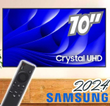 Samsung Smart TV 70″ Crystal UHD 4K 70DU8000 – Painel Dynamic Crystal Color, Gaming Hub na Amazon