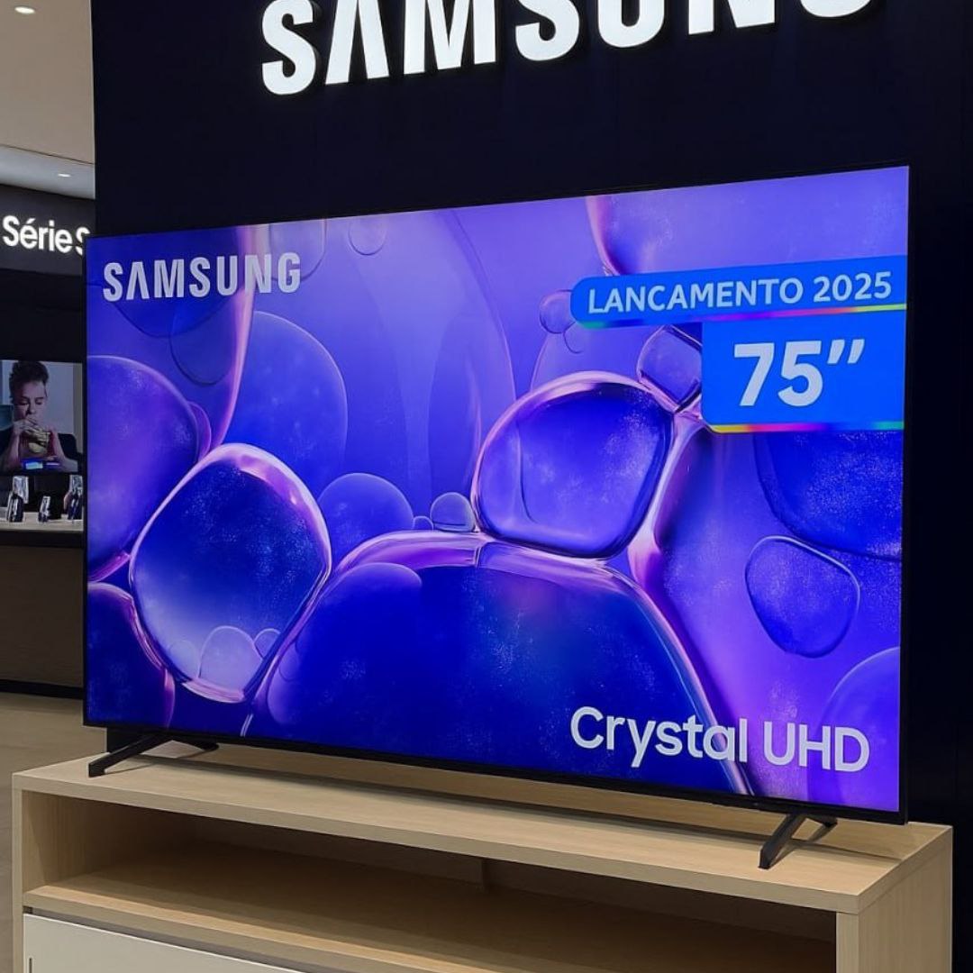 Samsung Smart TV 75″ Crystal UHD 4K U8100F 2025 na Amazon
