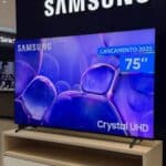Samsung Smart TV 75″ Crystal UHD 4K U8100F 2025 na Amazon