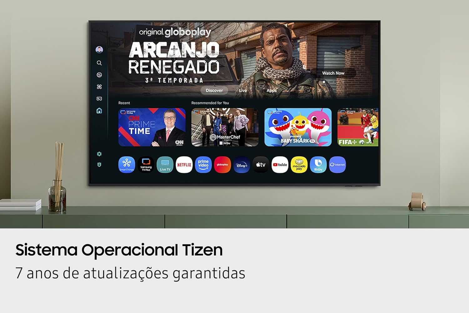 Samsung Smart TV 85″ Crystal UHD 4K U8600F 2025 na Amazon